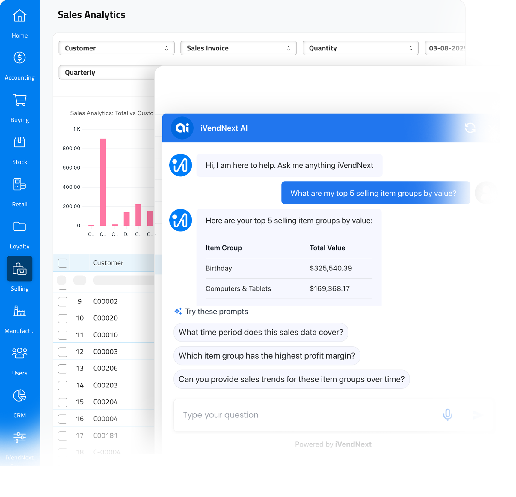 iVendNext Knowledge Chat